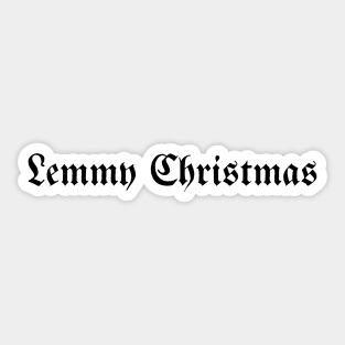 Lemmy Christmas, black Sticker